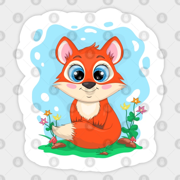 Little cartoon FOX. Sticker by AndreKENO